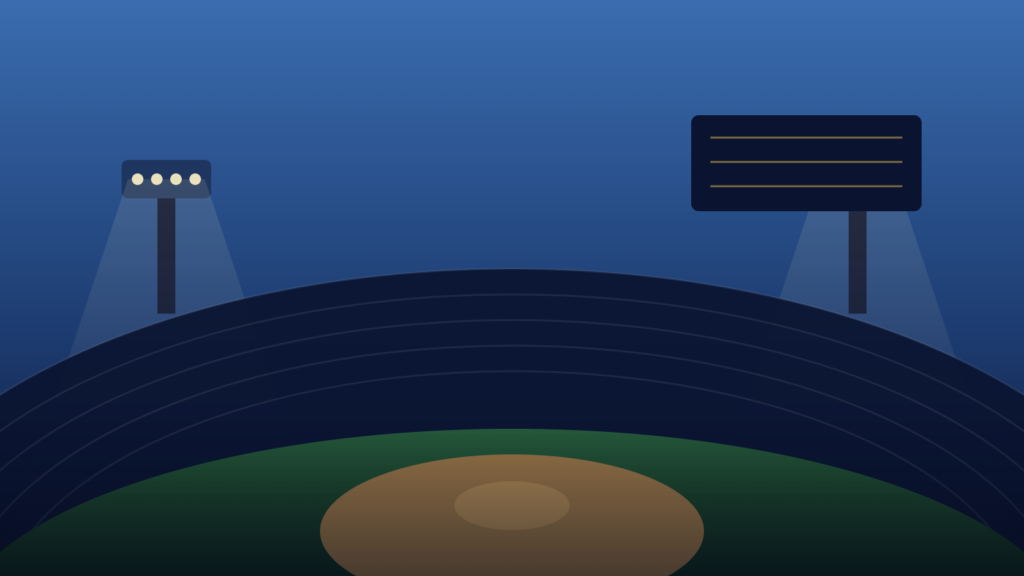 MLB順位を追う楽しさを象徴する夏のスタジアムのイメージ