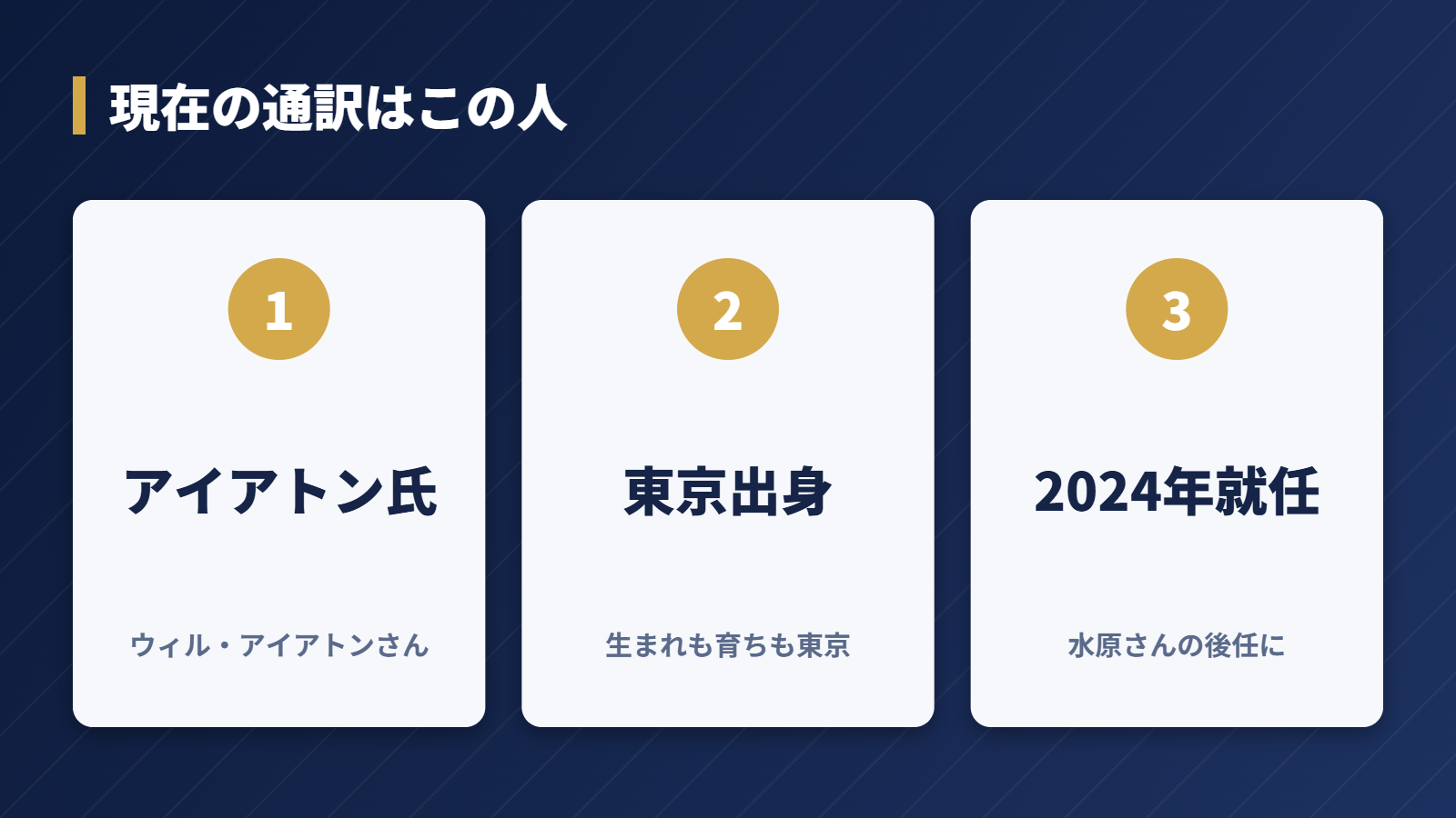 大谷翔平の現在の通訳ウィル・アイアトンさんの基本情報