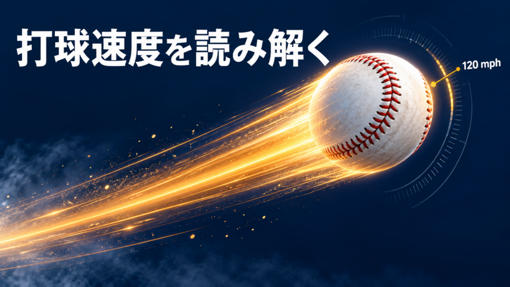 打球速度を読み解く