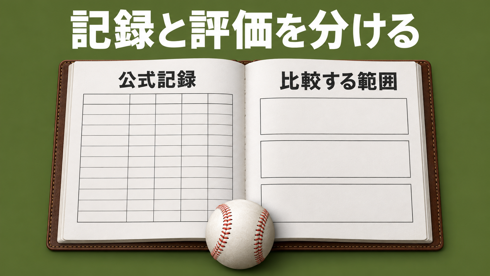 記録と評価を分ける