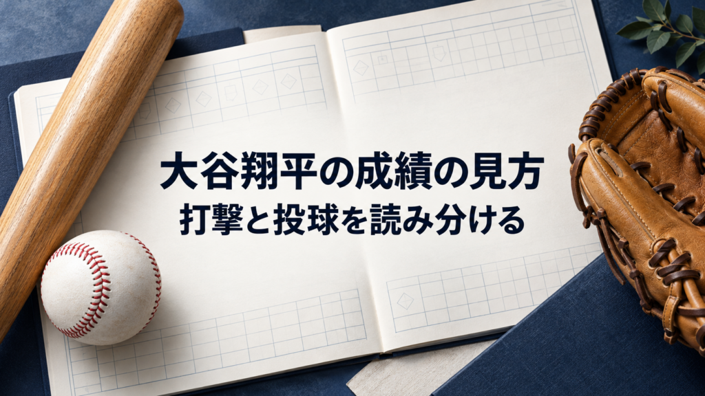 打撃と投球の記録を読み分ける成績ガイド