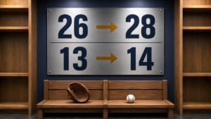 MLBの9月ロースターが26人から28人へ増える図解