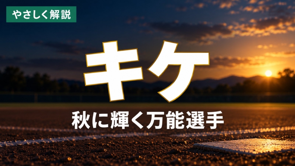 やさしく解説 キケ 秋に輝く万能選手
