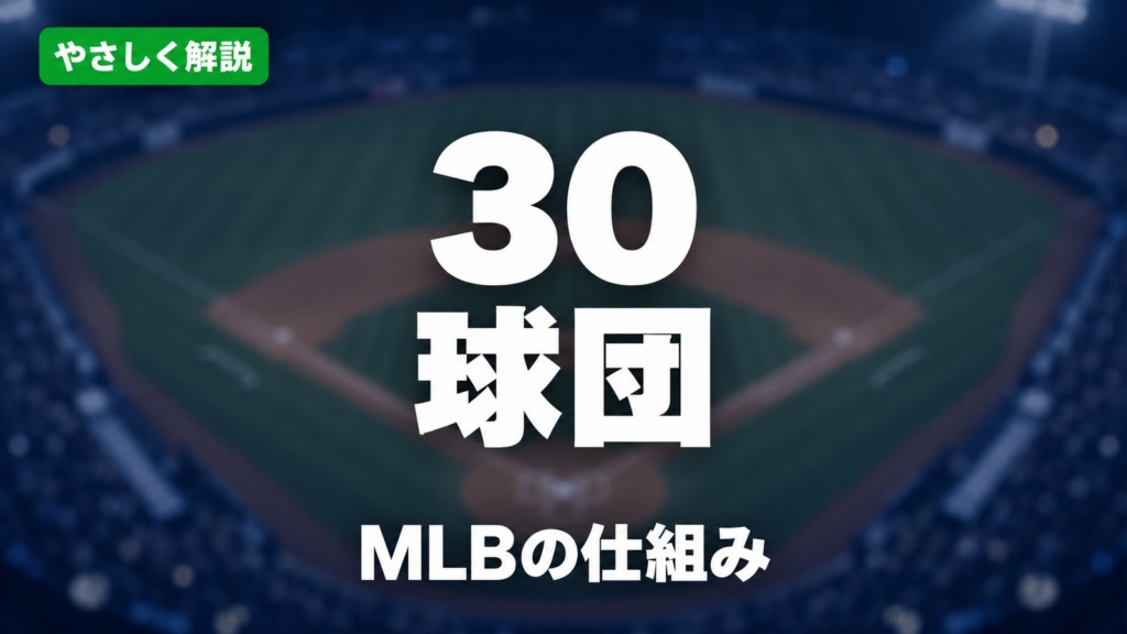 やさしく解説、30球団、MLBの仕組み