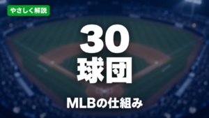 やさしく解説、30球団、MLBの仕組み