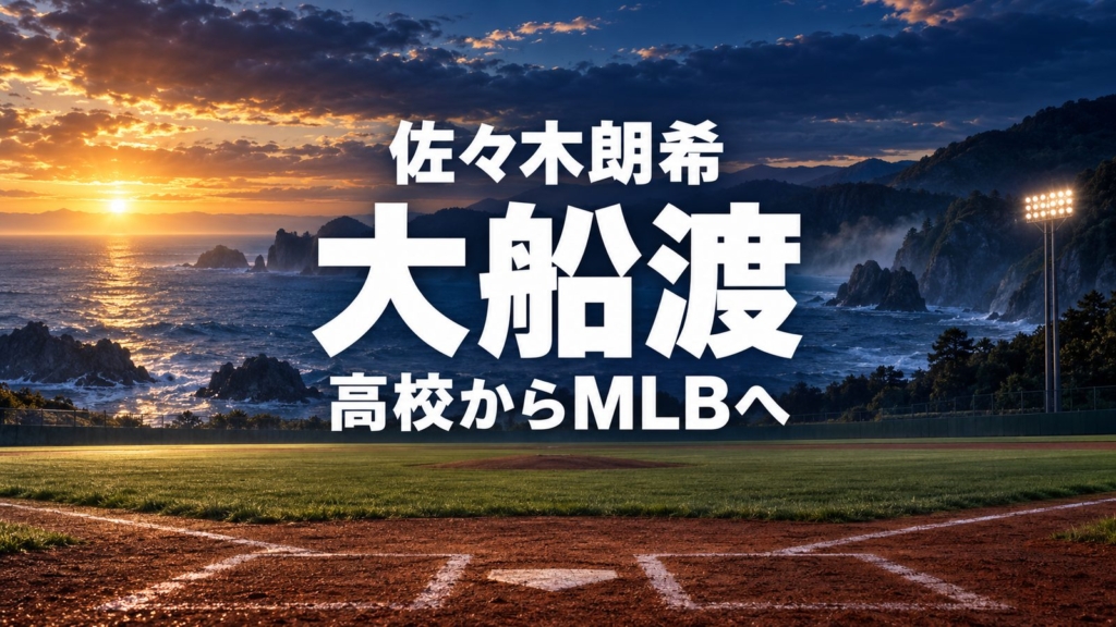 佐々木朗希、大船渡、高校からMLBへ