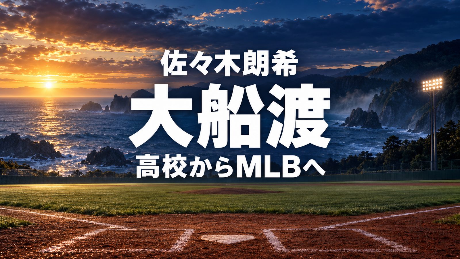 佐々木朗希、大船渡、高校からMLBへ